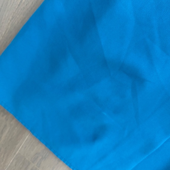 Sachin + Babi Bacall Ocean Blue Gown Off The Shoulder Maxi Dress Evening Size 6 - Picture 7 of 15